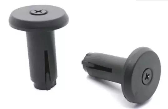 Заглушки велосипедного руля Colt Bikes bolt-in, 17,6 мм, пластик, черные, CBBEB17