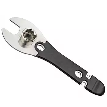 Захват для педалей BIKE HAND YC-626-15D, 15мм, компактный, 3.2/3.5 мм, головки 14/15мм, сталь, серебристый, 6-230122