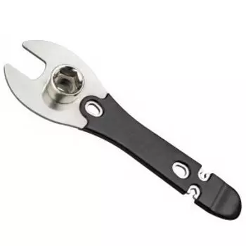 Захват для педалей BIKE HAND YC-626-15D, 15мм, компактный, 3.2/3.5 мм, головки 14/15мм, сталь, серебристый, 6-230122