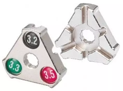 Захват для велосипедных спиц BIKEHAND YC-1A, Cr-Mo, 0.127''/ 0.130''/ 0.136'' трeугольный, серебрист, 6-14001