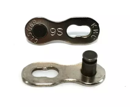 Замок цепи КМС, для 9 скоростных, комплект 2 шт, silver, CL566R