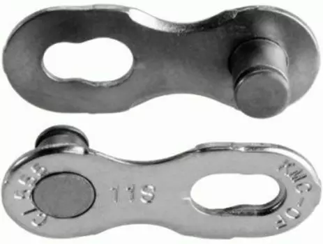 Замок для цепи велосипедный KMC 10R EPT, 10ск., серый (40), WC10EPTR0