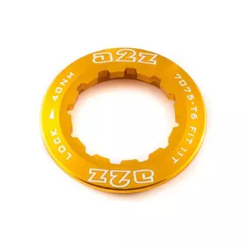 Замок для кассеты A2Z, алюминий 7075, Shimano/Sram, 11T, золотистый, CS-11T-6