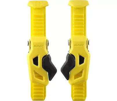 Замок для туфель Mavic ERGO, черный/желтый, 381229