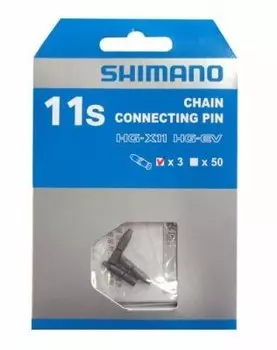Замок к цепи SHIMANO, пины для CN9000, 11 скоростей, HG-EV, соединительный штифт, 3 шт, Y0AH98030