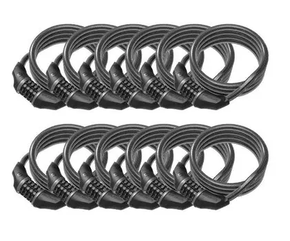 Замок кодовый Syncros SL-06 10x1850mm 12-ШТ essentials blac, ES281288-0001