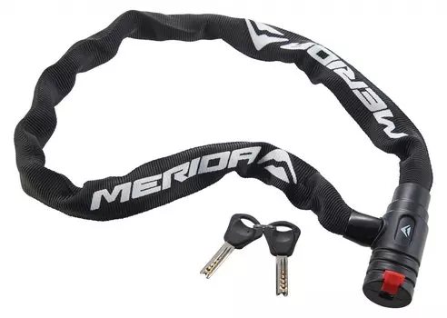 Замок противоугонный с ключами Merida Keys Cable Lock 90см*8мм, 1050гр. Black/White, 2134002662