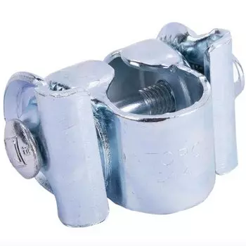 Замок седла Selle Royal Saddle Clamp, для штырей без замка, сталь, 3-х составной, серебристый, 02-300419