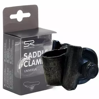 Замок седла Selle Royal Saddle Clamp, для штырей без замка, сталь, 3-х составной, черный, 02-300415