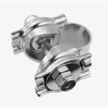 Замок седла TRIX (хомут) серебристый, 004 silver