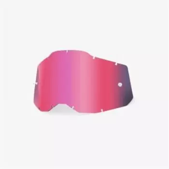 Линза для веломасок 100% RC2/AC2/ST2 Replacement Lens, Pink, 51008-229-01