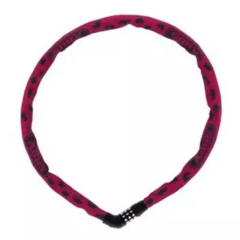 Замок вело ABUS, 4мм, кодовый 3-х разр, Steel-O-Chain 4804C/75см класс защиты 3/15, 360гр, розовый, 05-0086810