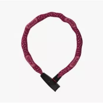 Замок вело ABUS, цепь на ключе 6806K/85см 6мм, класс защиты 6/15 cherry heart вишневый, 05-0090288