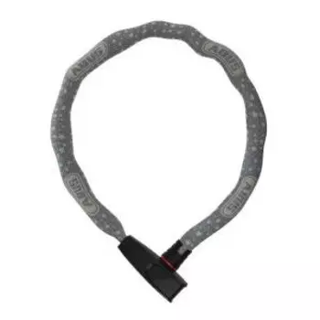 Замок вело ABUS, цепь на ключе 6806K/85см 6мм, класс защиты 6/15 grey star серый, 05-0090285