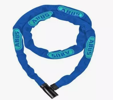 Замок вело ABUS, цепь на ключе 6806K/85см 6мм, класс защиты 6/15 blue mask синий, 05-0090286