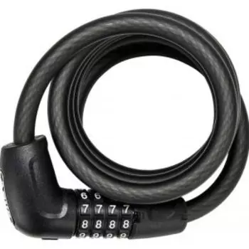 Замок вело Abus кодовый 4х разр Steel-O-flex 5510C/180см BK SCLL Numero класс защиты 3/15 с крепленим, черный, 05-00861
