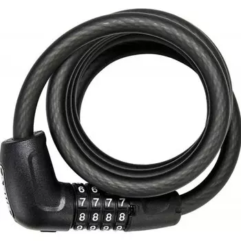 Замок вело Abus кодовый 4х разр Steel-O-flex 5510C/180см BK SCLL Numero класс защиты 3/15 с крепленим, черный, 05-00861