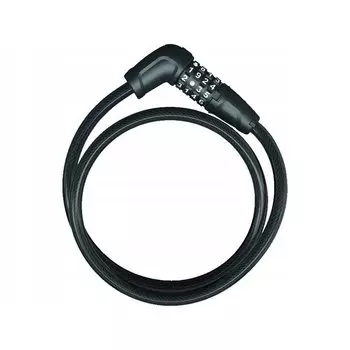 Замок вело Abus кодовый 4х Steel-O-flex 5410C/85см BK SCLL Numerino класс защиты 3/15 с крепленим, черный, 05-0040803