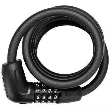 Замок вело Abus кодовый 4хразр Steel-O-flex 6512C/180см BK SCLL Tresor класс защиты 3/15 с крепленим, черный , 05-00861