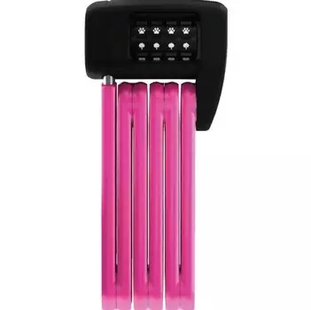 Замок вело ABUS складной на коде 4х разр 6055C/60см PK SYMBOLS BORDO LITE MINI класс защиты 7/15 розовый, 05-0062108