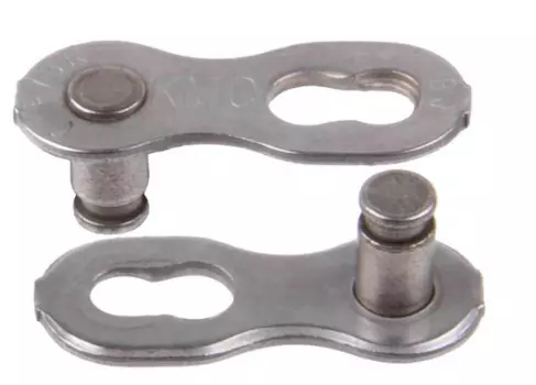 Замок велосипедной цепи КМС, 1/2"х3/32", 7,3 -7,8 мм, многоразовый, для 7 скоростей, 2 штуки, 5-302320