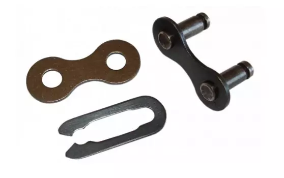 Замок велосипедной цепи TRIX, 1s, трехсоставной, 1/2"х1/8", пин 10,2 мм, коричневый, цена за упаковку, S410DLN BR (50)