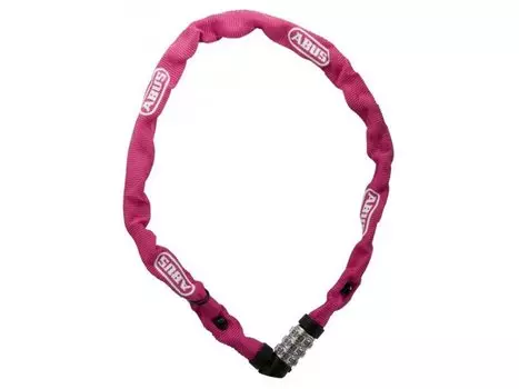 Велосипедный замок ABUS 1200 цепь, кодовый, 600 х 4, розовый, 578939_ABUS