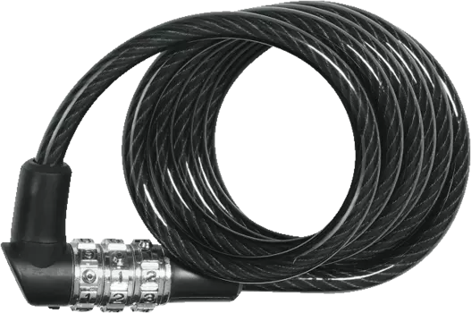 Замок велосипедный ABUS 3506C/180, кодовый, трос 180 см, черный, 407741_ABUS