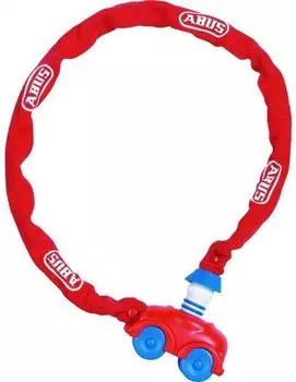 Велосипедный замок ABUS MY FIRST ABUS 1510 цепь, на ключ, 600 х 4, красный, 335549_ABUS