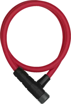 Замок велосипедный ABUS Primo 5412K/85 см, трос, 12 мм, на ключ, класс защиты 3/15, 320 гр, красный, 05-0016512
