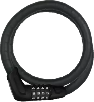 Замок велосипедный ABUS Tresorflex 6615C/85 см, трос, 15 мм, кодовый, класс защиты 5/15, 560 гр, черный, 05-0013659