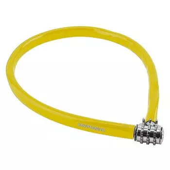 Замок велосипедный Kryptonite Keeper 665 Combo CBL, 6x65CM, желтый, 720018002512
