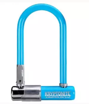 Замок велосипедный Kryptonite U-locks KryptoLok Series 2 Mini-7 w/FlexFrame-U bracket LT.BLUE