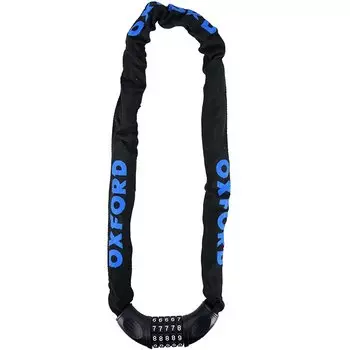 Замок велосипедный OXFORD Combi Chain 6, цепной, кодовый, чёрный, LK111