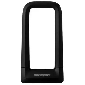 Замок велосипедный ROCKBROS, длина 210 см, дуга, на ключе, черный, RB_RKS626-BK