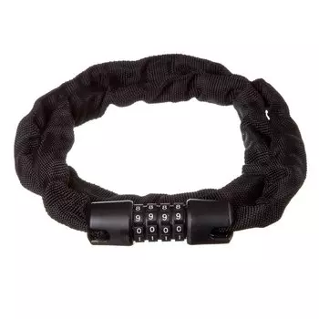 Замок велосипедный STG TY760, цепь в оплетке, кодовый, 3,5х900 мм, черный, Х87806