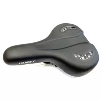 Седло велосипедное HORST, GEL, 275x210 мм, замок, черное, 09-200839