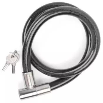 Замок велосипедный Vinca Sport, 20*1000мм, черный, VS 8211 black polybag