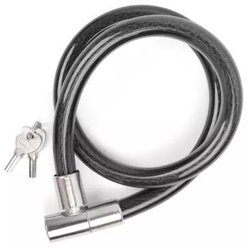 Замок велосипедный Vinca Sport, 20*1000мм, черный, VS 8211 black polybag