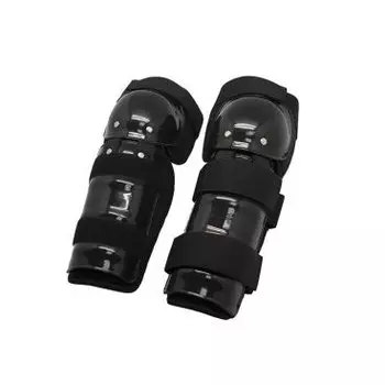 Защита голеней TBS NM-616K, детская, чёрная, с прозрачными ракушками, пара, NM-616K