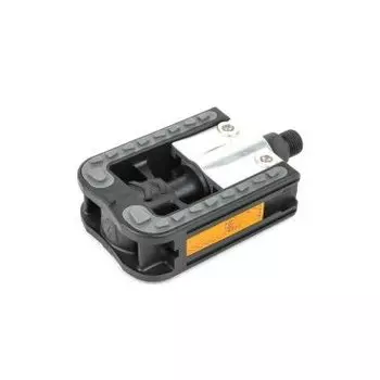 Педали AUTHOR APD-113 SIMPLEX, СКЛАДНЫЕ, алюминий/пластик, черно-серые, 8-34399092