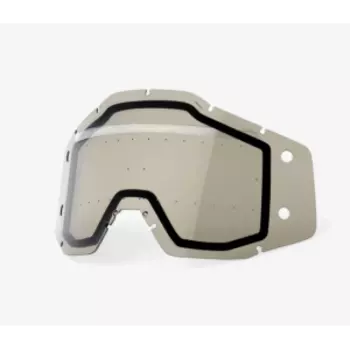 Линза 100% Forecast Dual Lens, Bumps w/Mud Visor Smoke, 51121-607-02