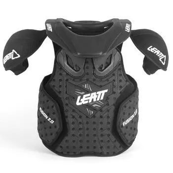 Защита панцирь+ шея подростковый Leatt Fusion Vest Junior 2.0, Black, 2024, 1018010003 (Размер: XXL, Цвет: черный)