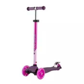 Самокат Maxiscoo Junior, детский, трехколесный, со светящимися колесами, фиолетовый, 2021