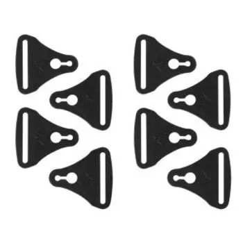 Застежки к наколенникам Leatt Hybrid+X-Frame Buckle Kit Pair, Black, 2025, 4018663080