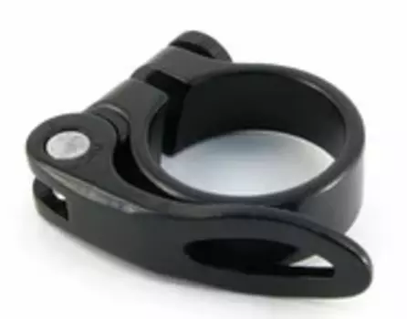 Зажим подседельного штыря Vinca Sport, на эксцентрике, алюминий, диаметр - 28.6 мм, чёрный, VC 22(28.6) black