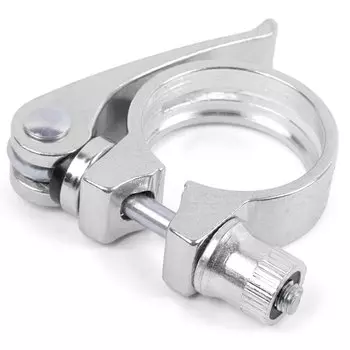 Зажим подседельного штыря Vinca Sport, на эксцентрике, 34.9 мм, алюминий, серебро, VC 22(34,9) silver