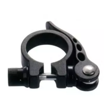 Зажим подседельной трубы KENLI KL-M07, 28,6 мм, эксцентрик, алюминиевый, черный, 180030