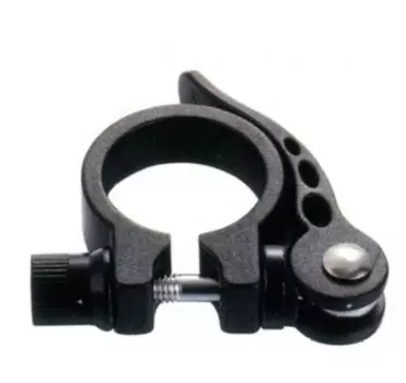 Зажим подседельной трубы KENLI KL-M07, 28,6 мм, эксцентрик, алюминиевый, черный, 180030