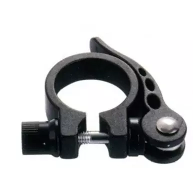 Зажим подседельной трубы велосипедный Kenli KL-M07, 34,9 мм, эксцентрик, алюминиевый, черный, 180032